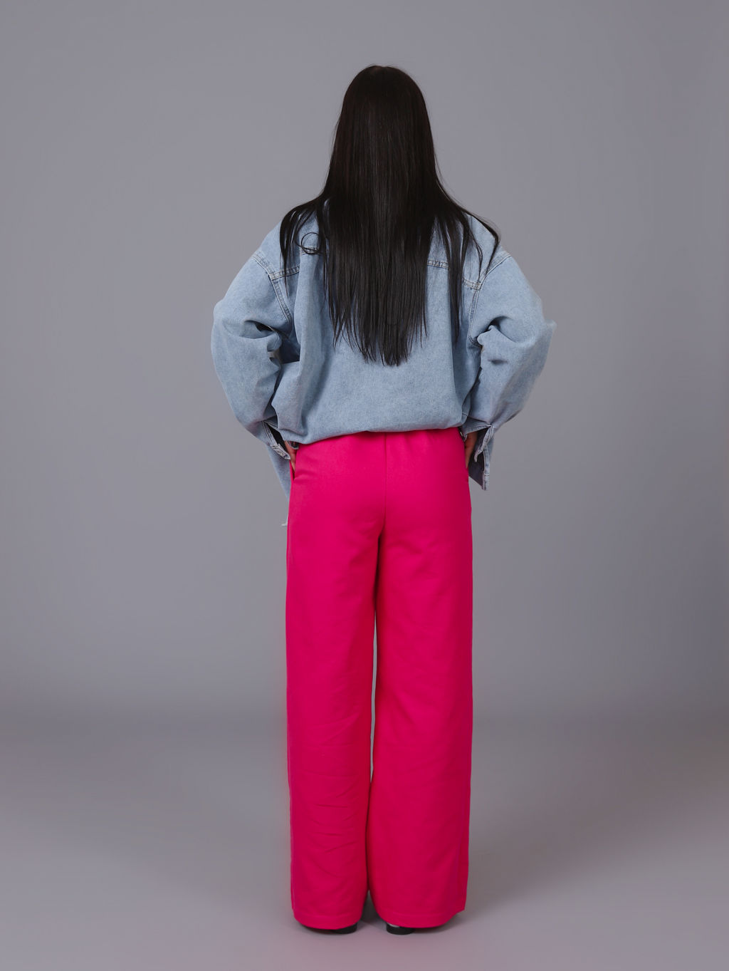 Женские Брюки широкие палаццо. С046 Фуксия от фабрики Спортсоло