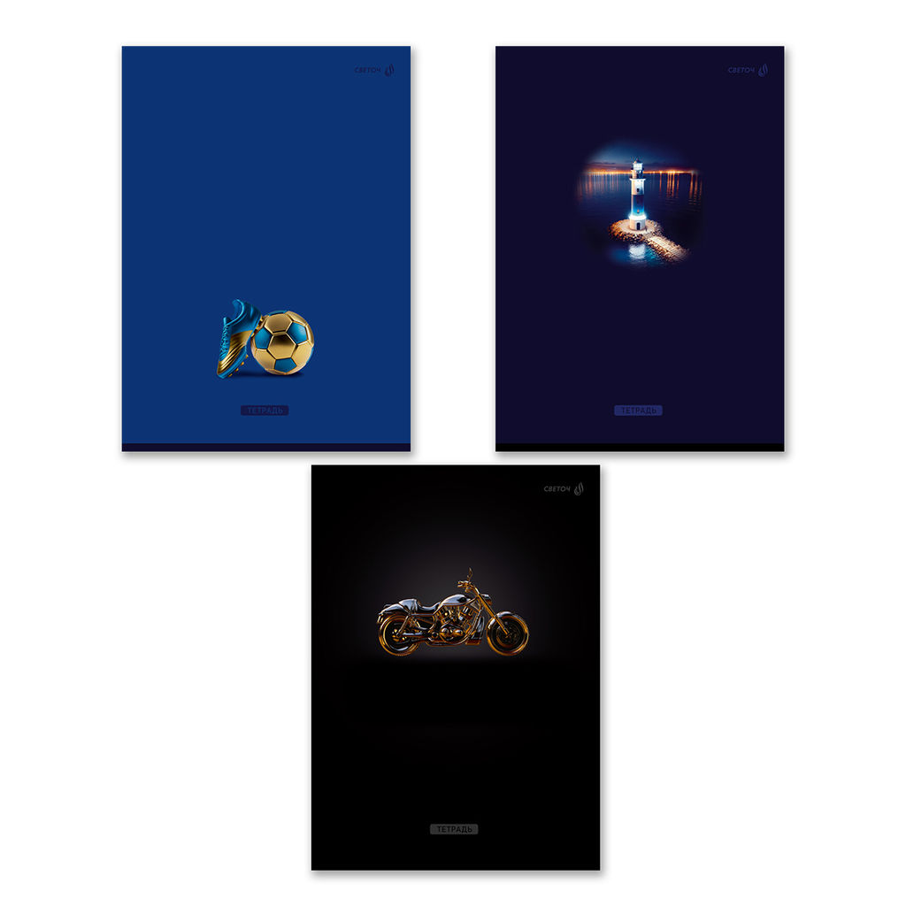 Светоч Т152 Тетрадь ученическая общая, A4 48 л. на скобе 65 г/кв.м , белизна 100 % 6 шт. клетка 01341 Большая игра