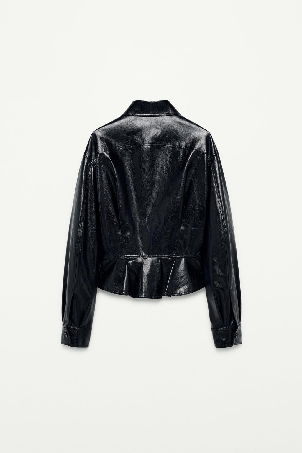 FAUX LEATHER PEPLUM JACKET - THE ITEM ZARA WOMAN фото 15