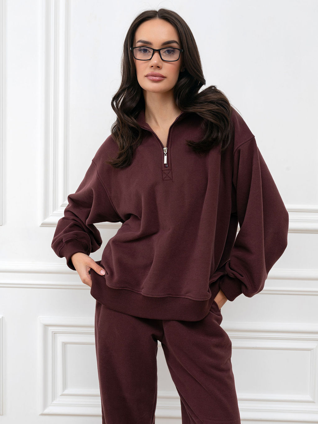 Толстовка женская Пич Изумрудный - Modamica фото 16