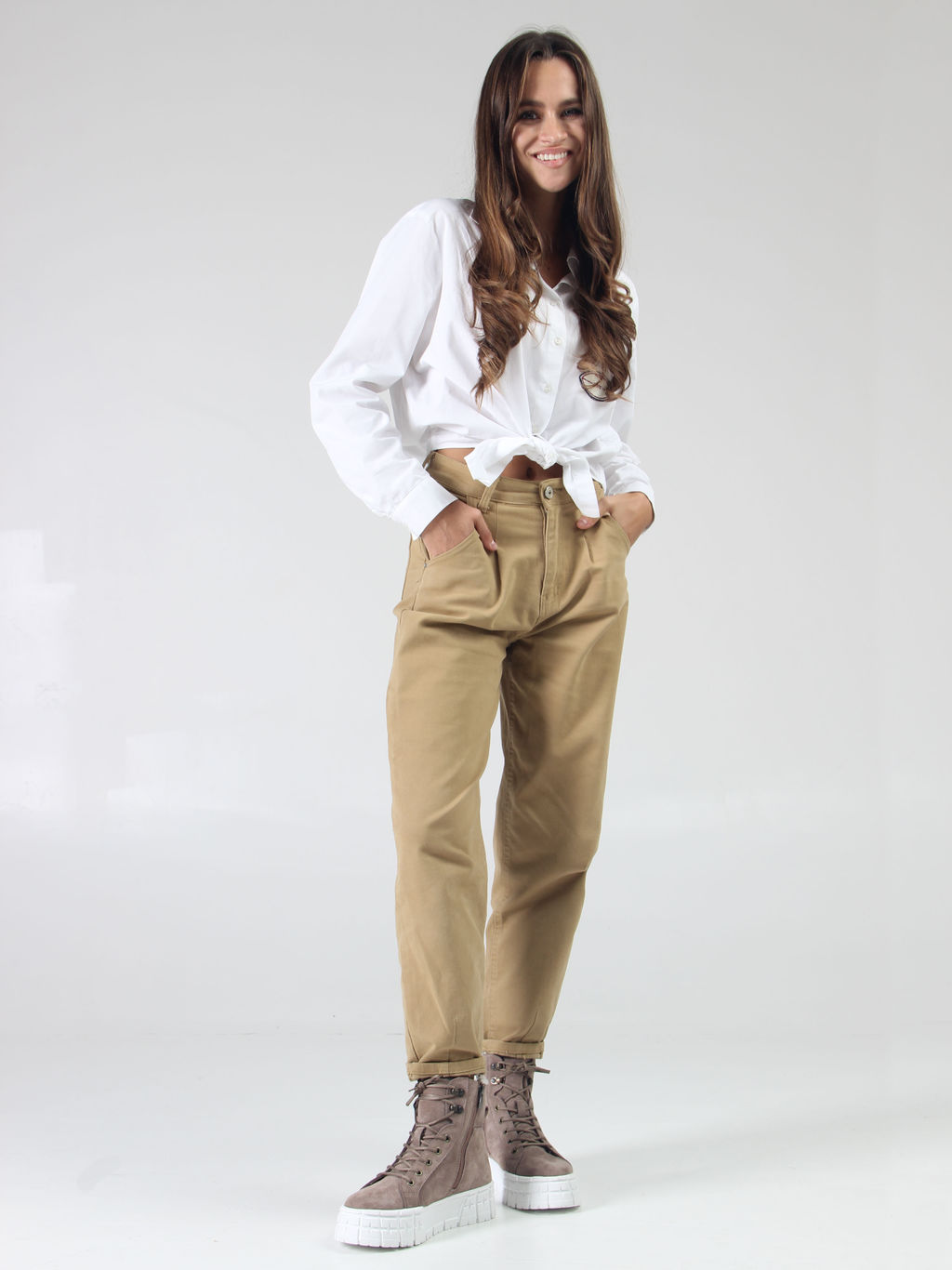 Ботинки 216.212131w. капучино замша/Шерсть