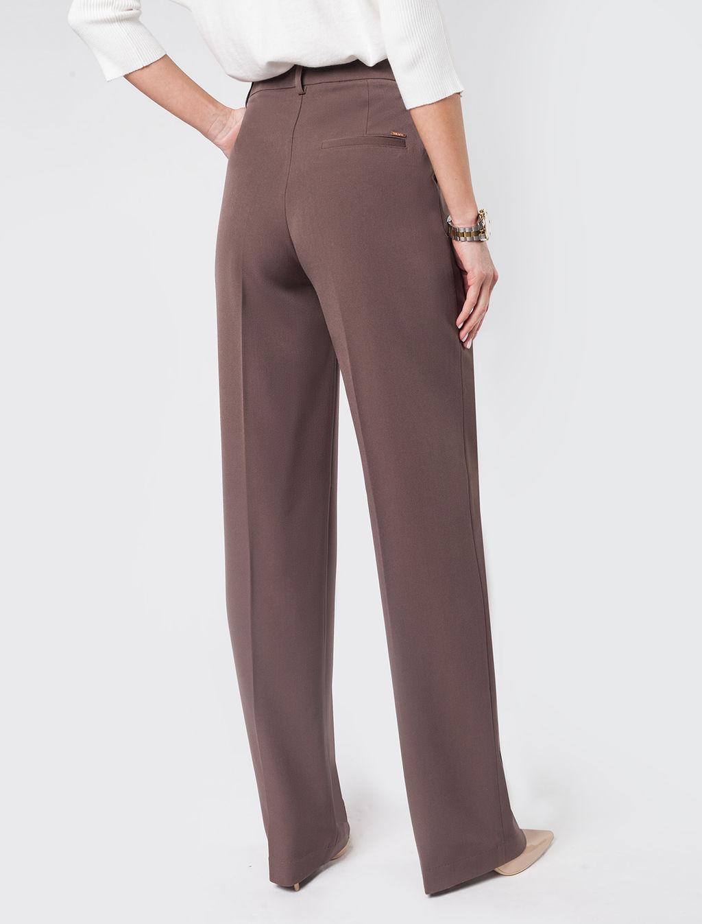 VILATTE / Брюки прямого кроя из поливискозы с эластаном  фото 3