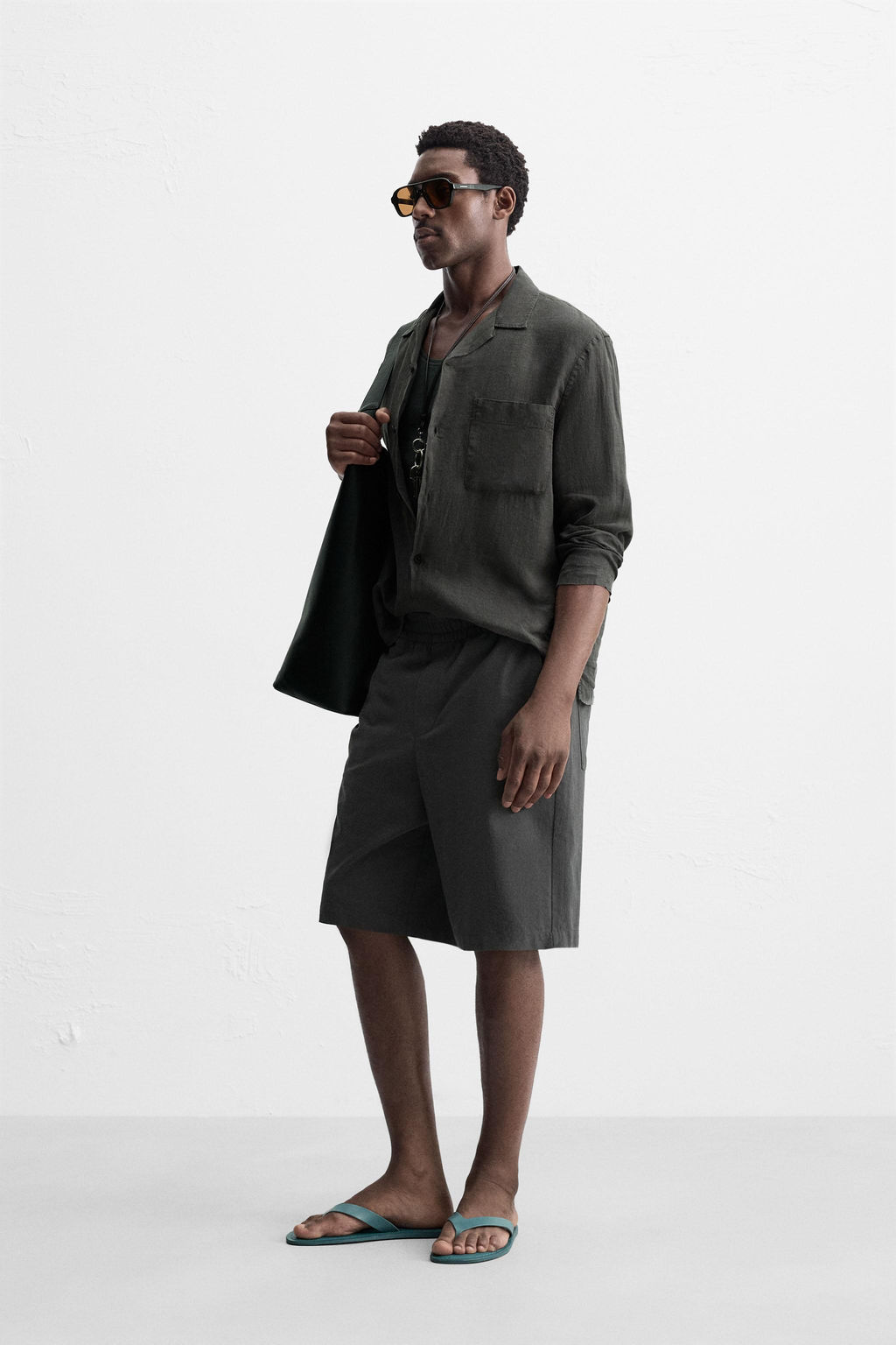 100% LINEN SHIRT - Zara фото 4