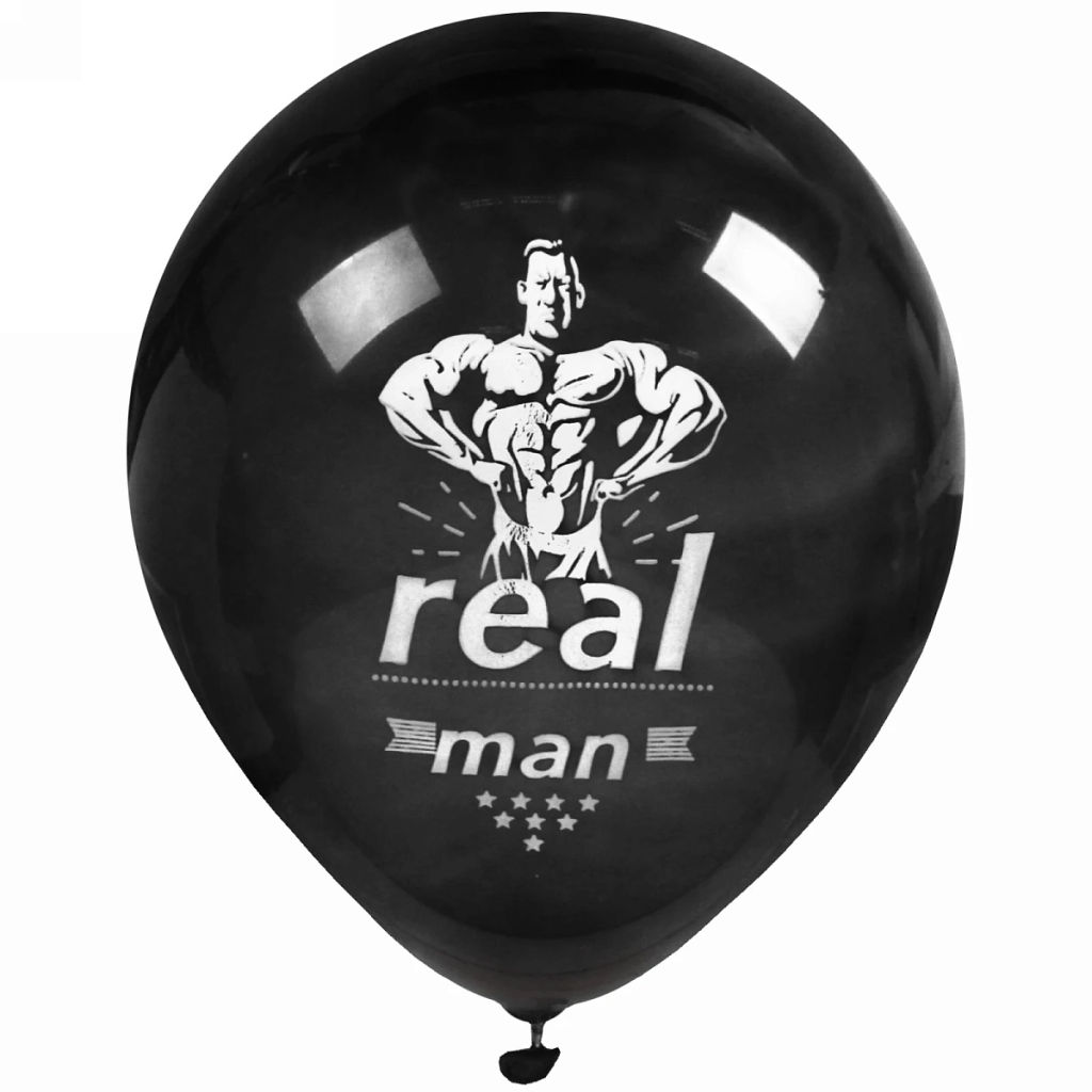 Воздушные шары 50 шт, 10"/25см "Real MAN", (микс)