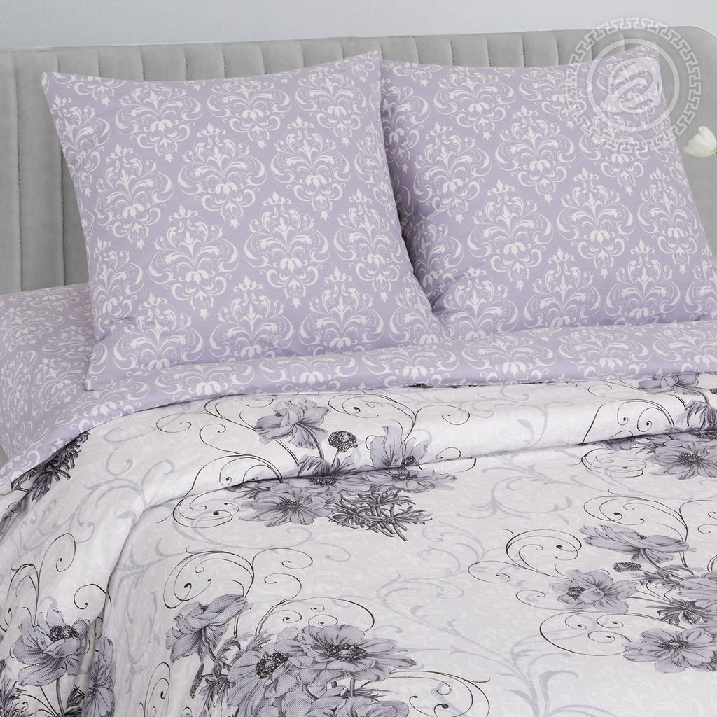 Постельное белье Лунная соната с простынью на резинке (поплин DE LUXE) 1,5 сп./Пододеяльник: 1 шт. - 215*145; Простыня на резинке: 1 шт. - 200*140; Наволочка: 2 шт. - 70*70; DE LUXE с простынью на резинке - Артпостель фото 2