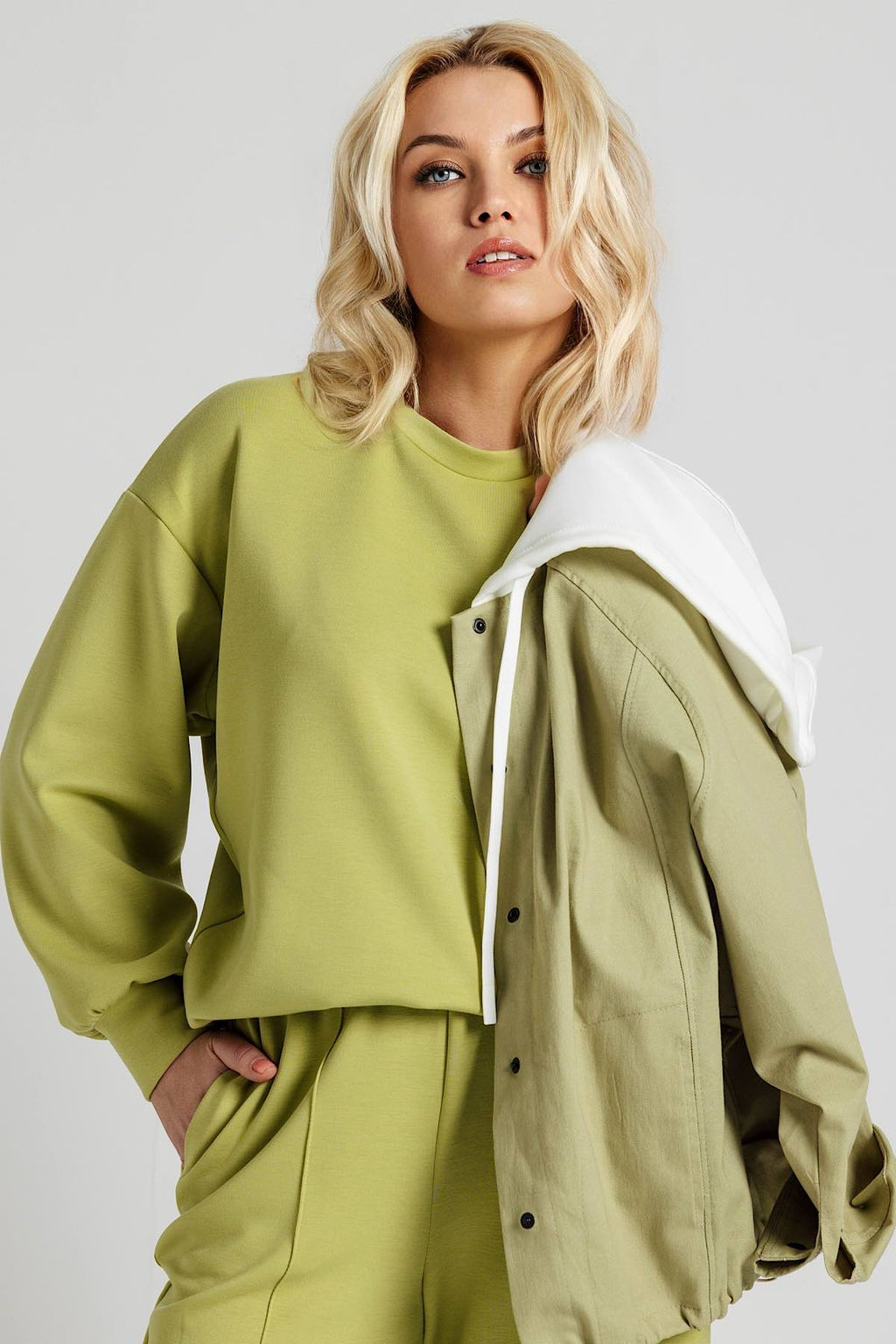 Блузка женская 4521/06/Оливковый - Rise фото 4