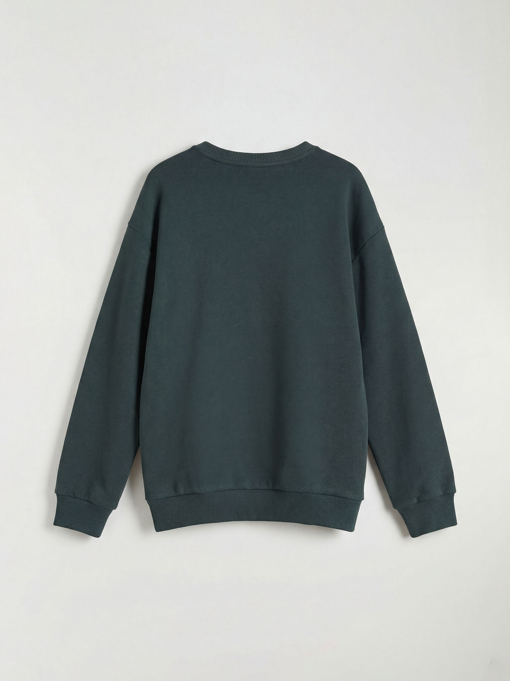 Bisiklet Yaka Bask?l? Erkek ?ocuk Sweatshirt