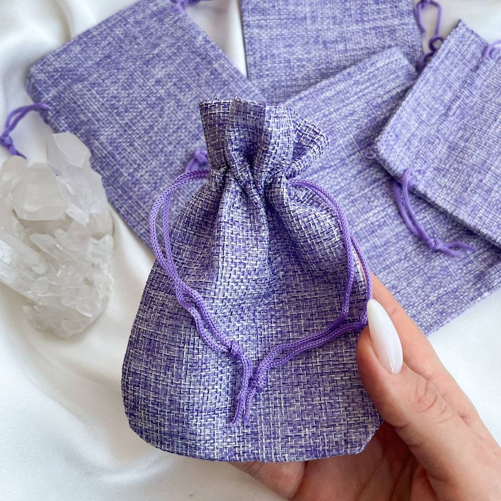 Мешочек: Холщовый сиреневый (5 шт)