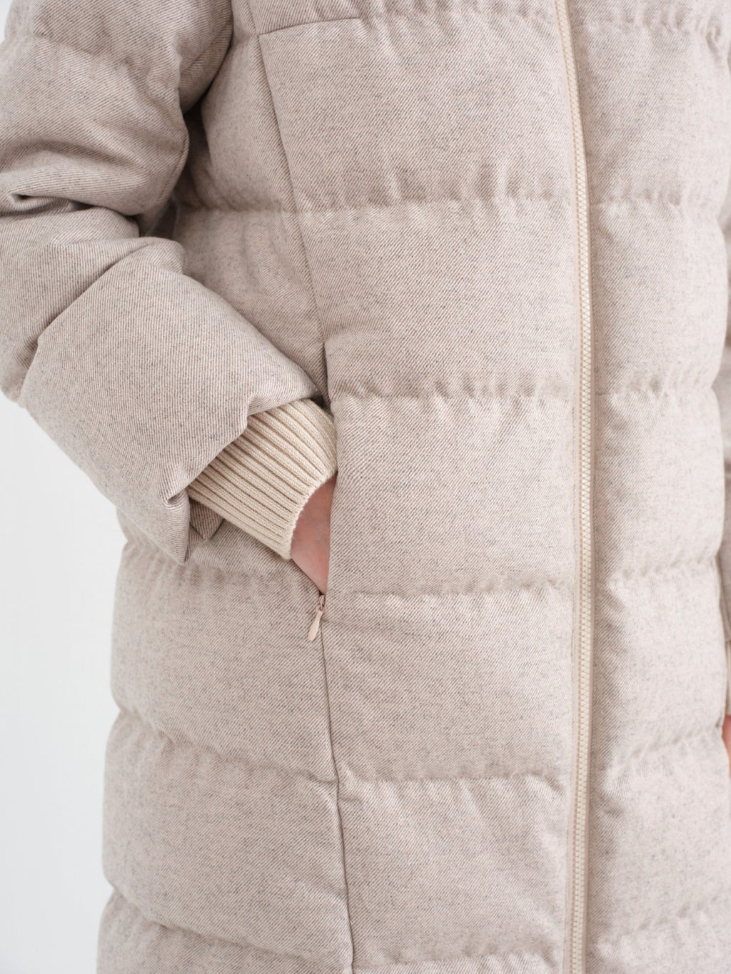 Conso/WDM 230569 - beige Пуховое пальто  фото 3