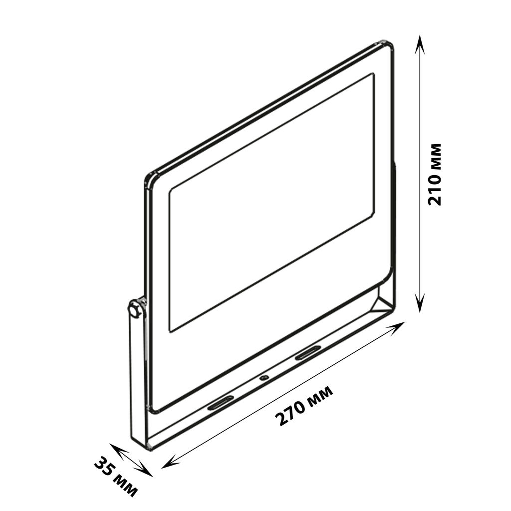 ULF-P42-100W/SPBR IP65 180-260V BLACK Прожектор для растений светодиодный. Спектр для рассады и досвечивания в период роста. Цвет черный. TM Uniel