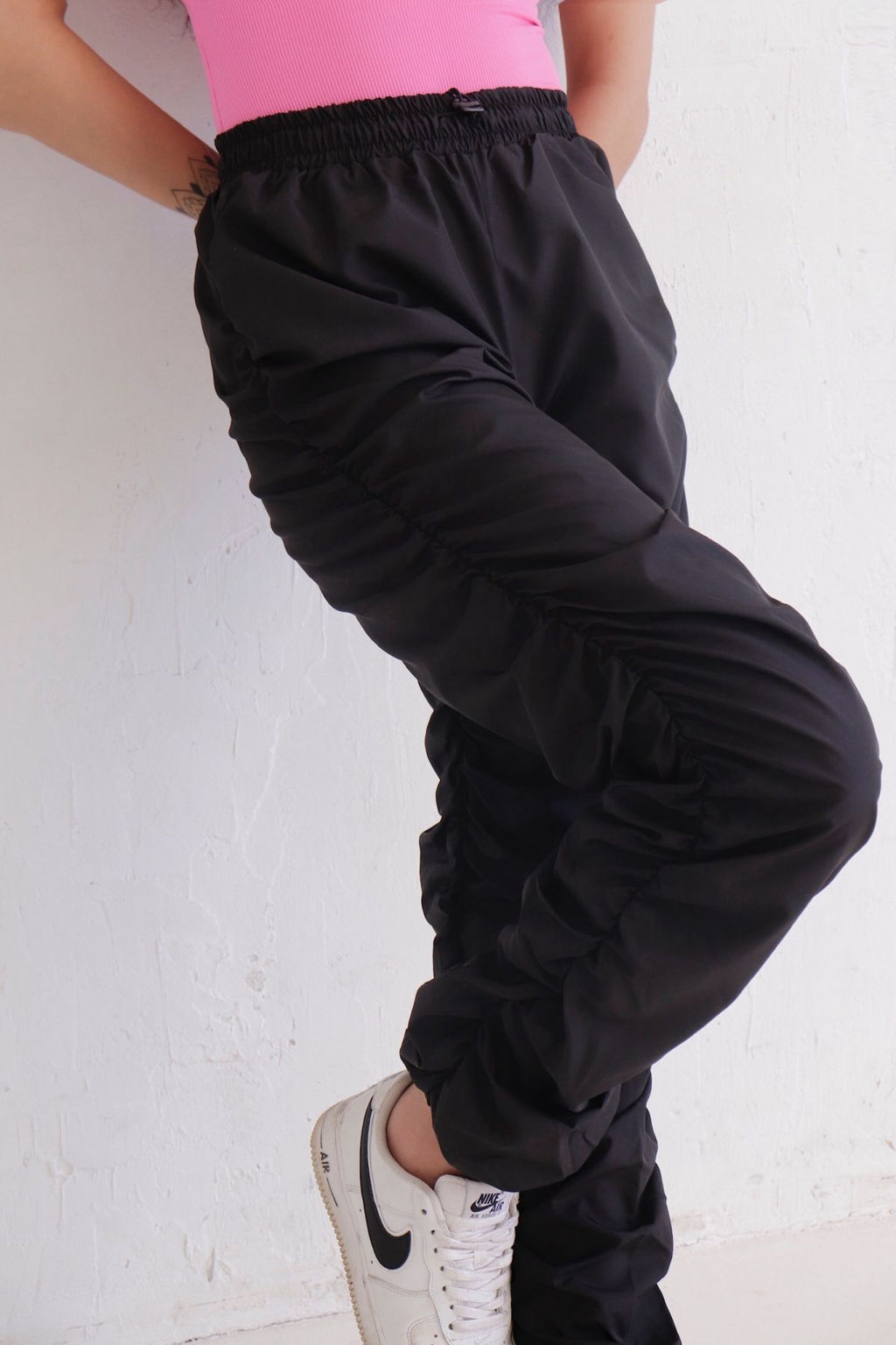 11571 Брюки-джоггеры чёрные - Martichelli фото 15