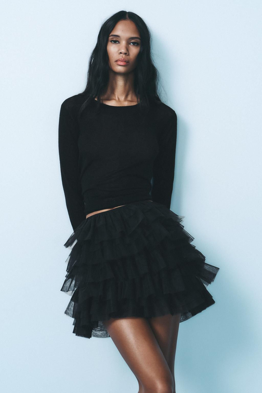 TULLE MINI SKIRT - Zara фото 2