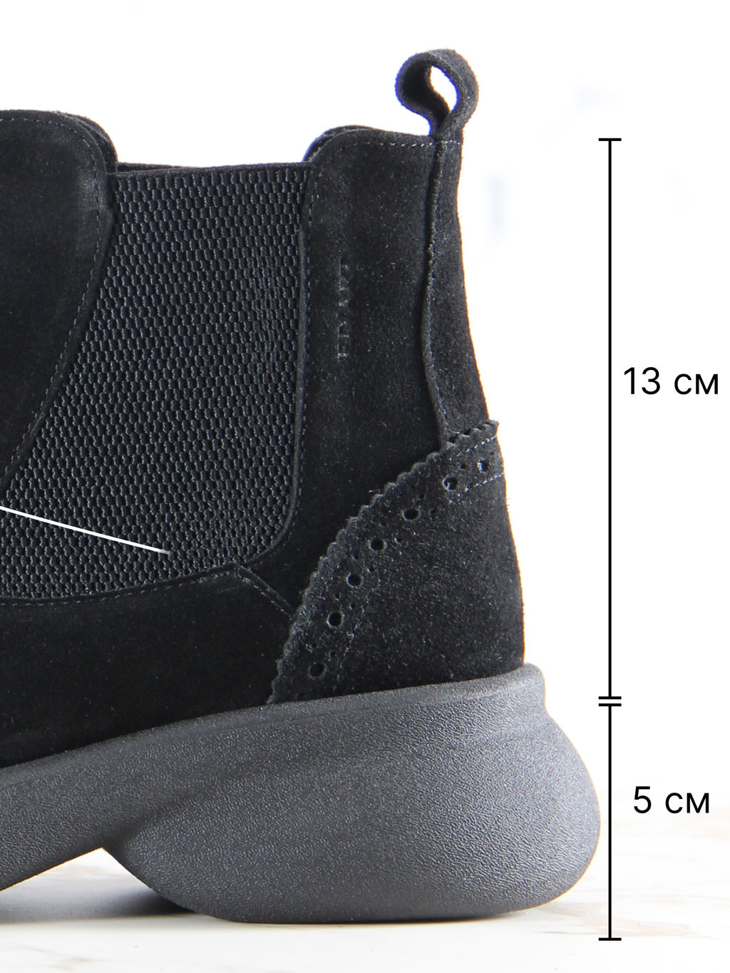 Челси 332.927bl. Черная замша/Байка