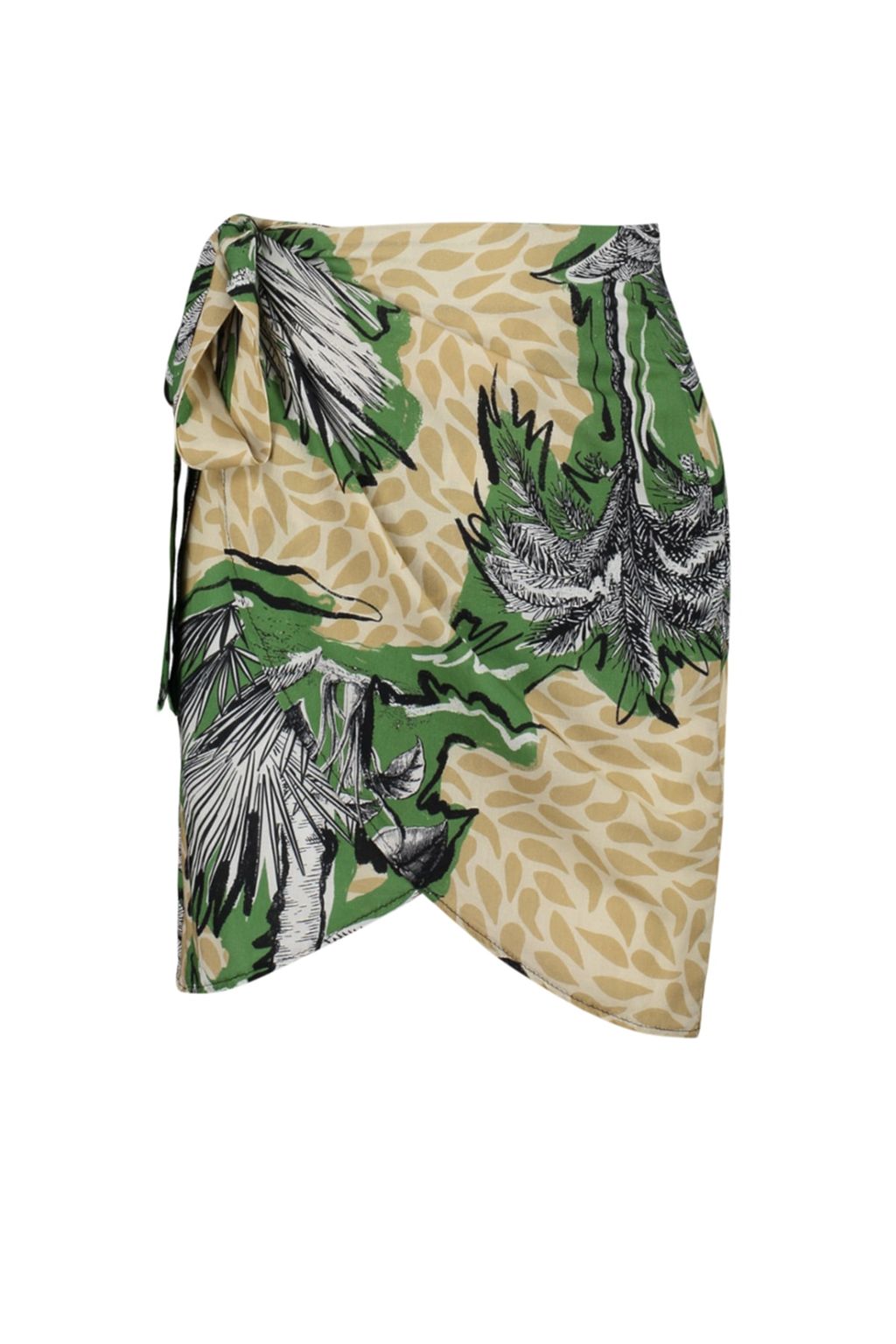 TRENDYOLMILLA Tropikal Desenli Mini Dokuma Baglamal? Plaj Etegi TBESS23ET00022 фото 7