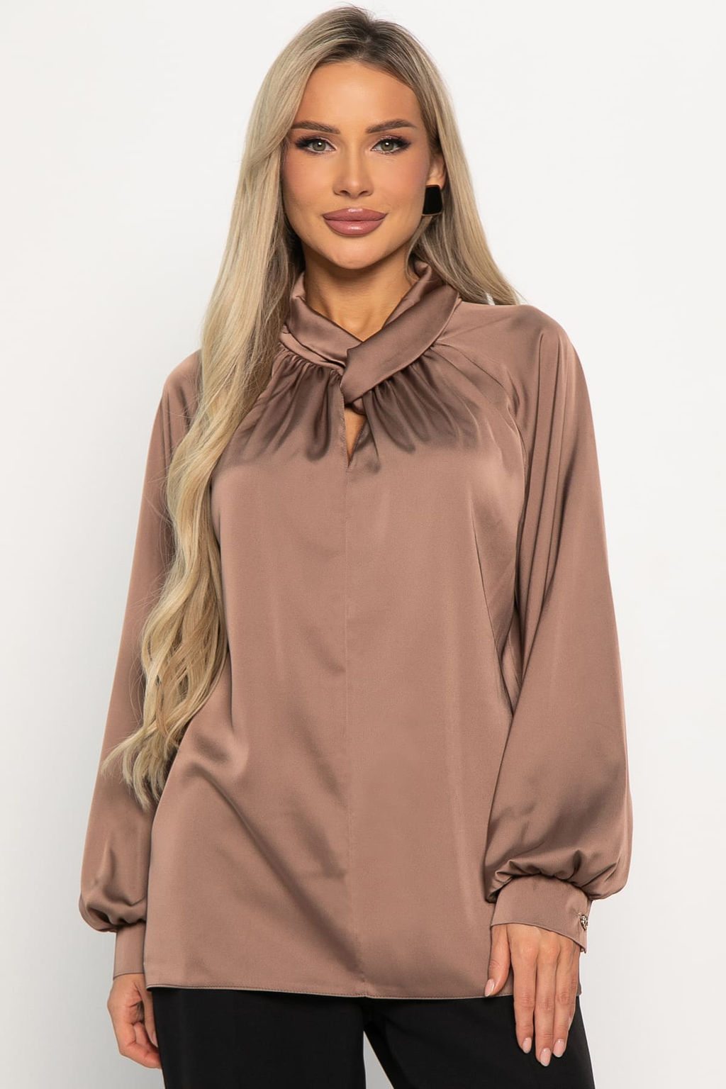 Блуза Элеонора (коричневая) Б14927-30М