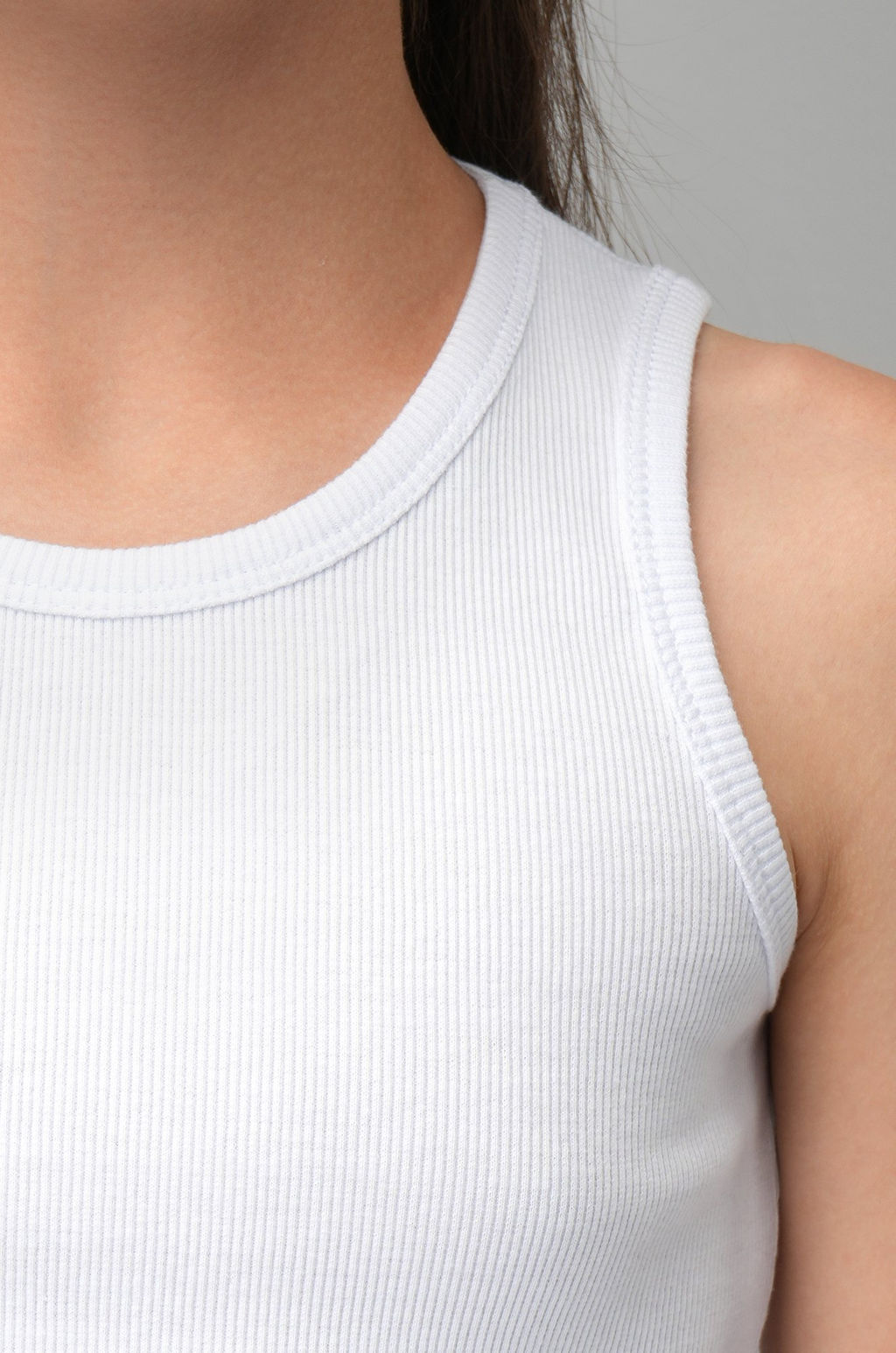 Майка-топ в рубчик для девочки Happyfox