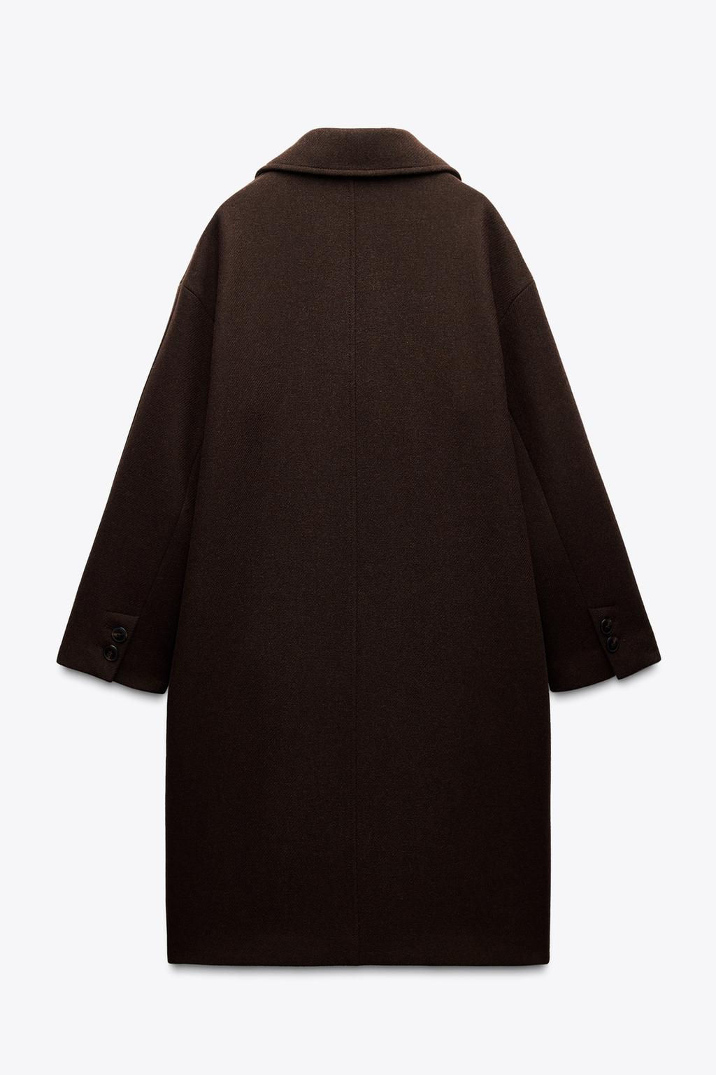 OVERSIZED COAT WITH WOOL - Zara фото 6