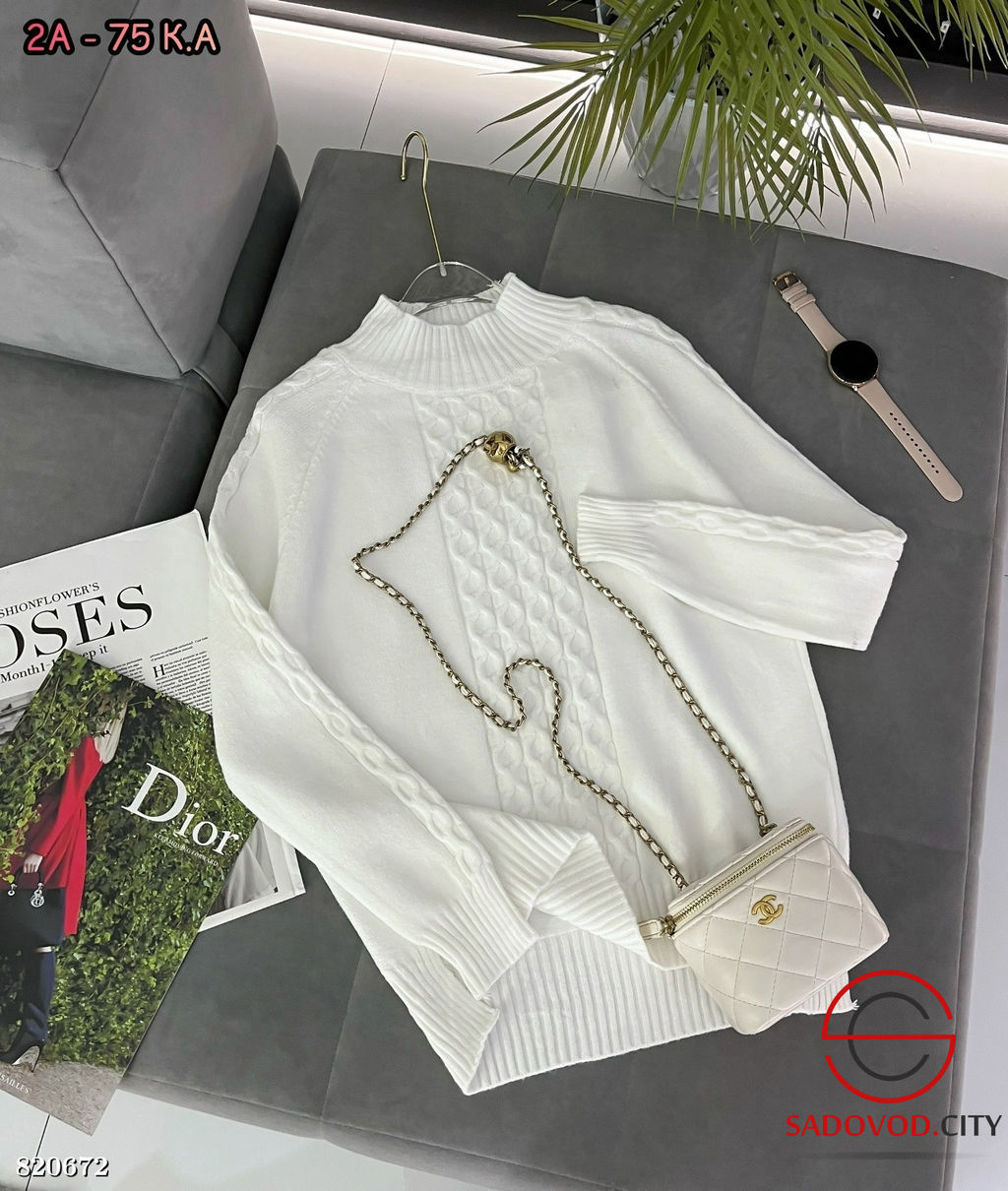 Пуловер женский с узором - Bruno фото 6