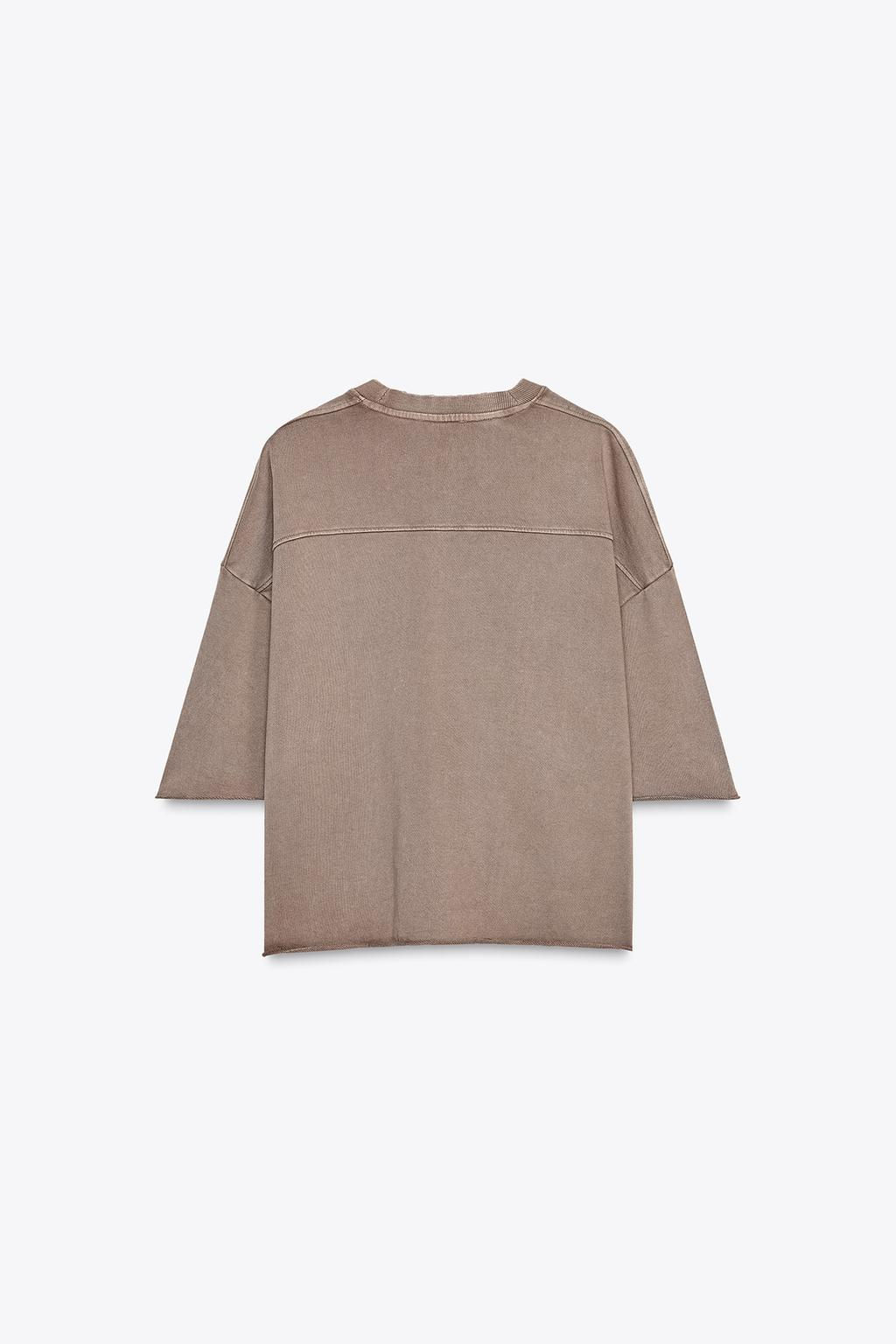 WASHED-EFFECT PLUSH SWEATSHIRT - Zara фото 15