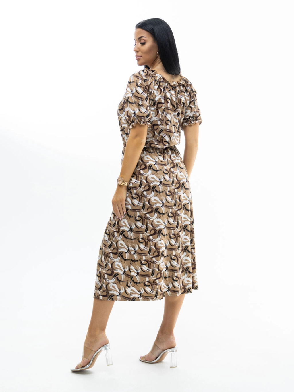 Платье женское, цвет коричневый