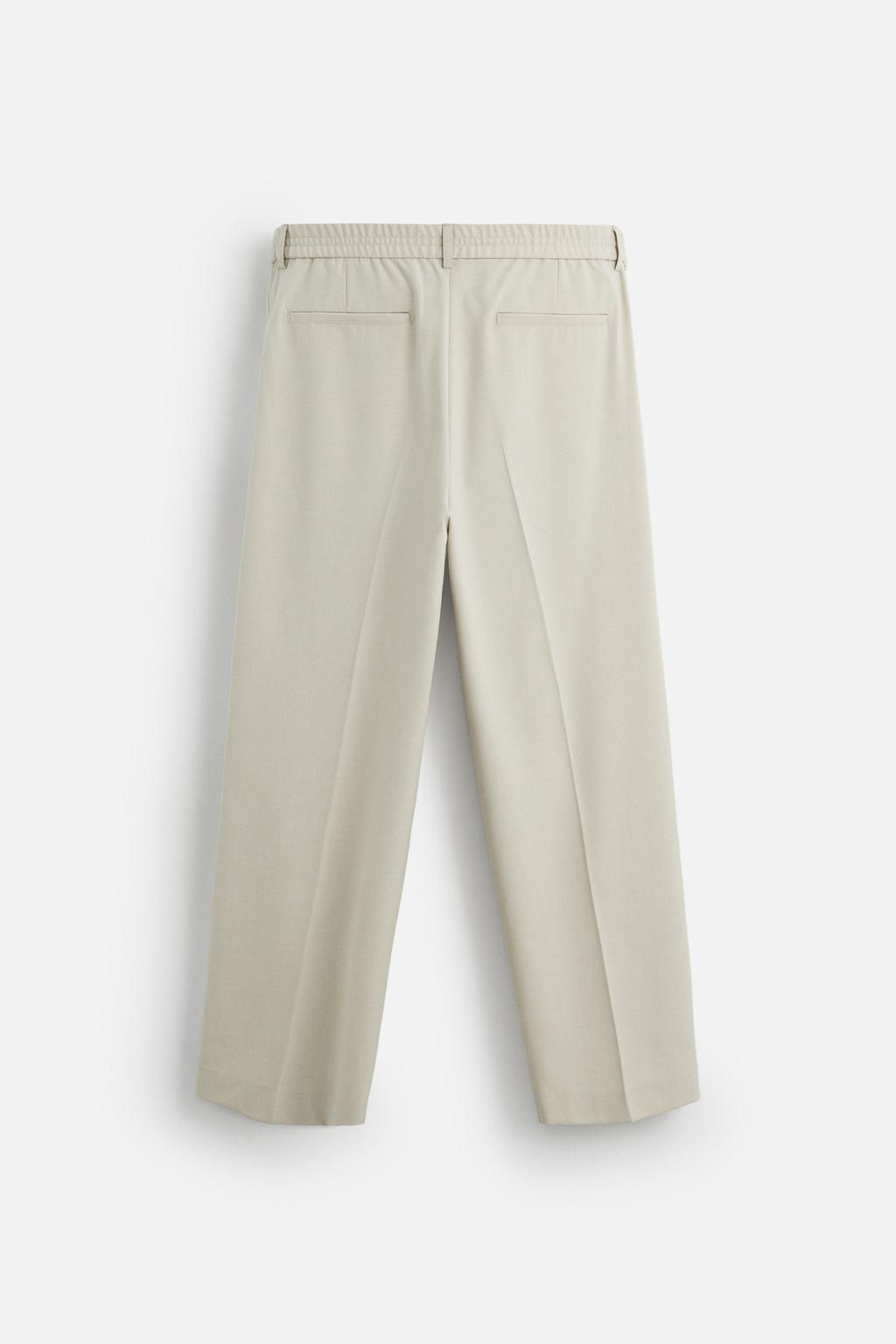 WIDE FIT PLEATED TROUSERS - Zara фото 8
