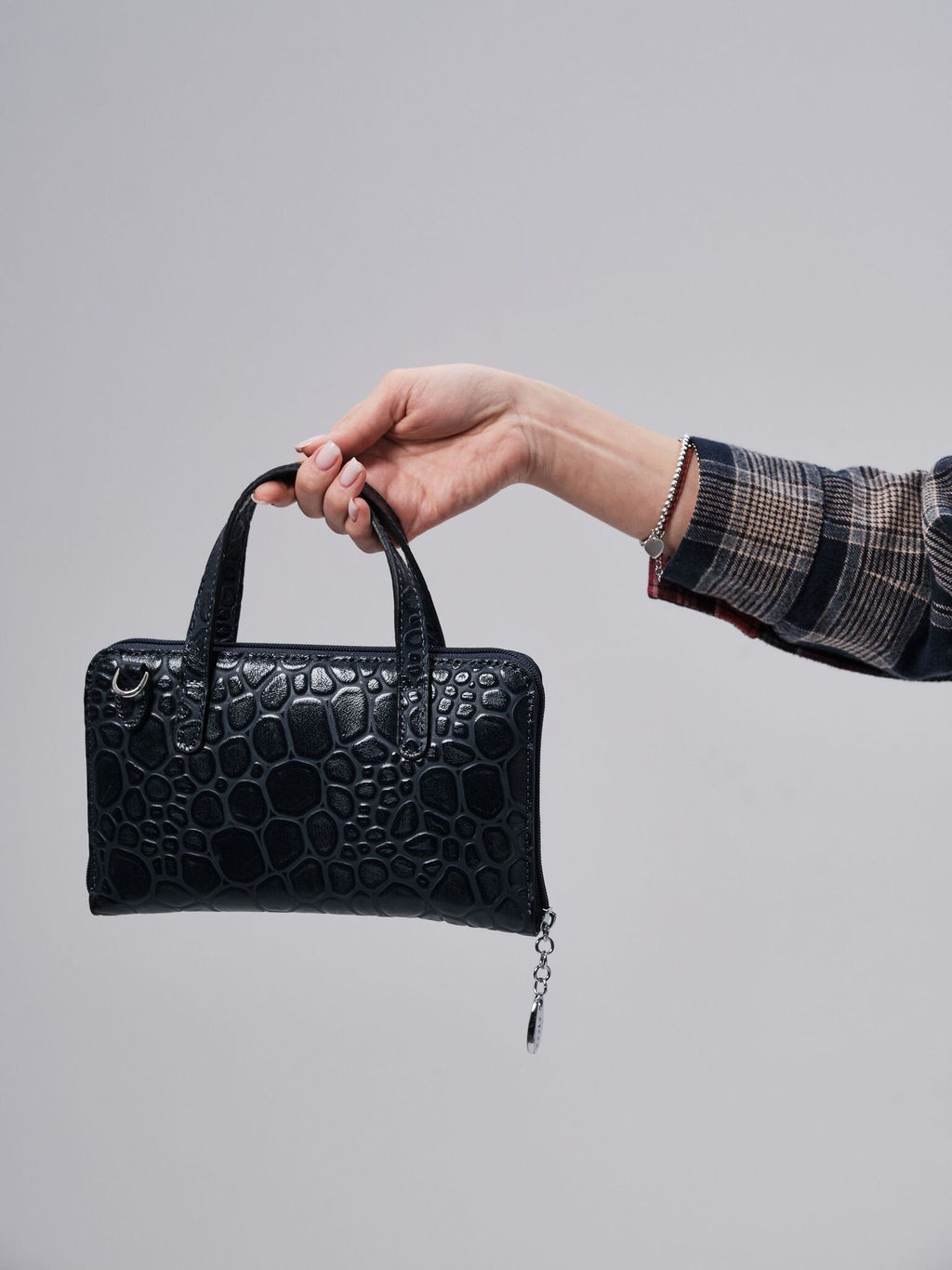 Сумка кожаная Azaro 30850 синий камень