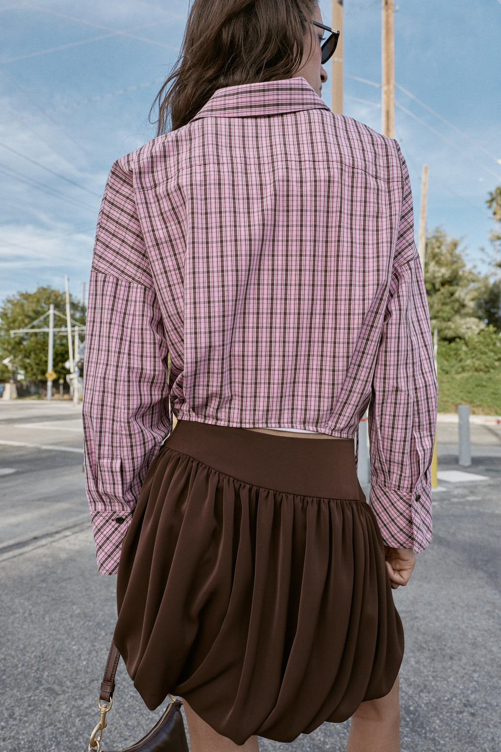 CAMISA CUADROS MULTIPOSICI?N / Rosa / Blanco
