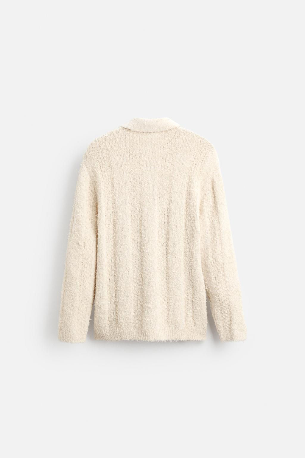 BOUCLE TEXTURED POLO SHIRT - Zara фото 7