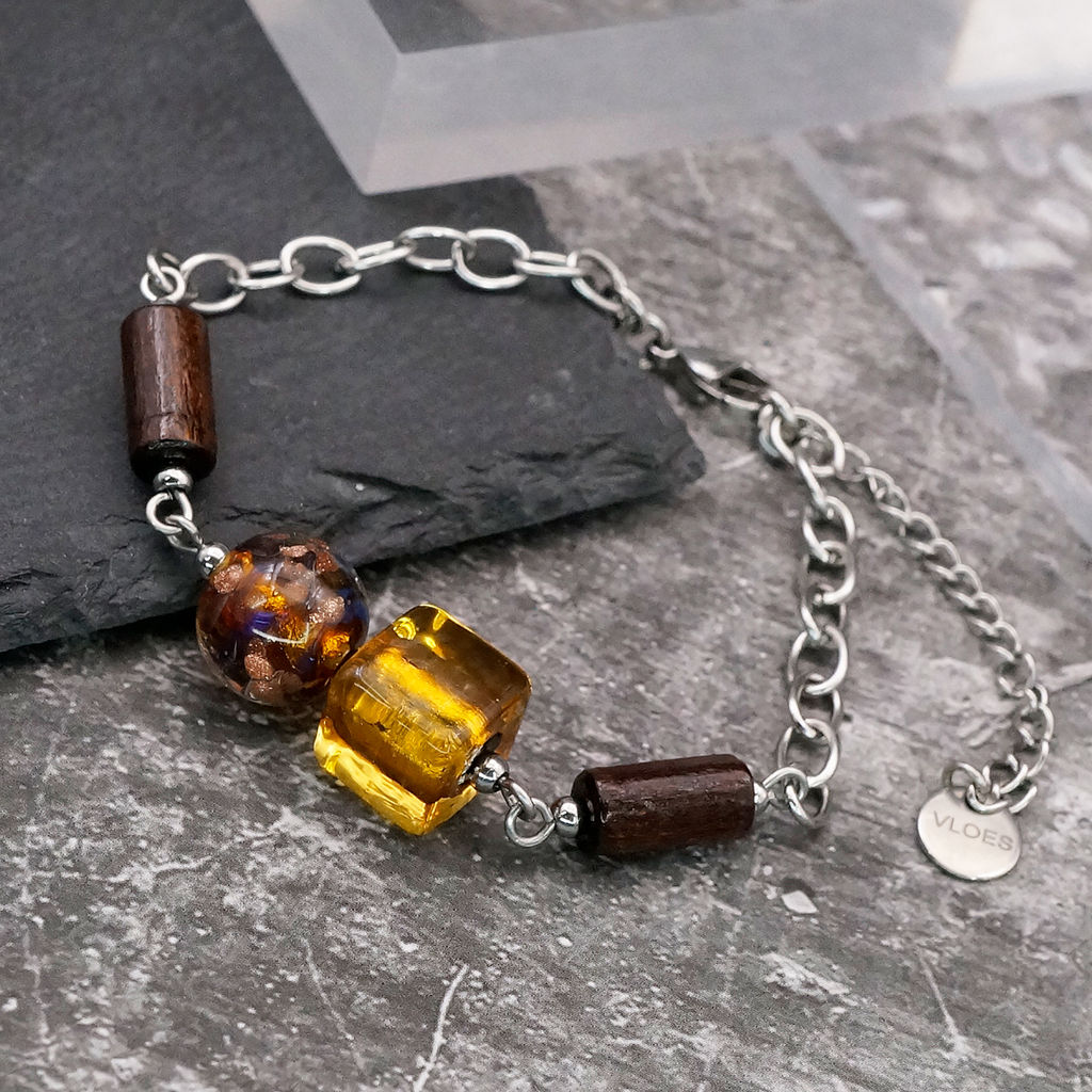 Браслет из муранского стекла GOLDEN SUNSET RC3926