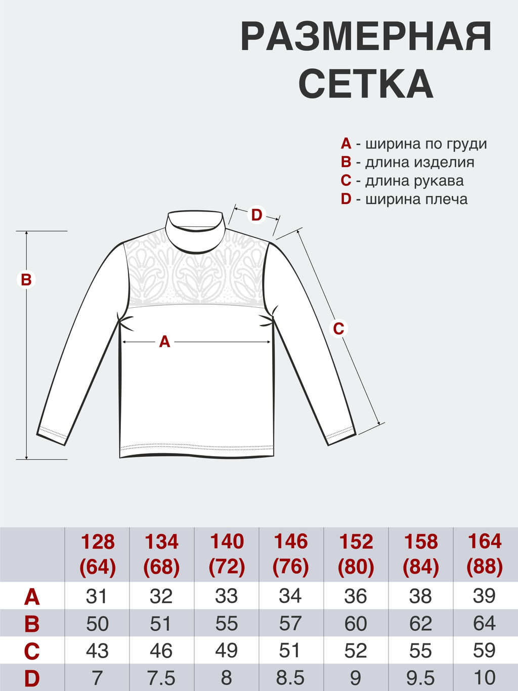 Джемпер детский (164, 88)