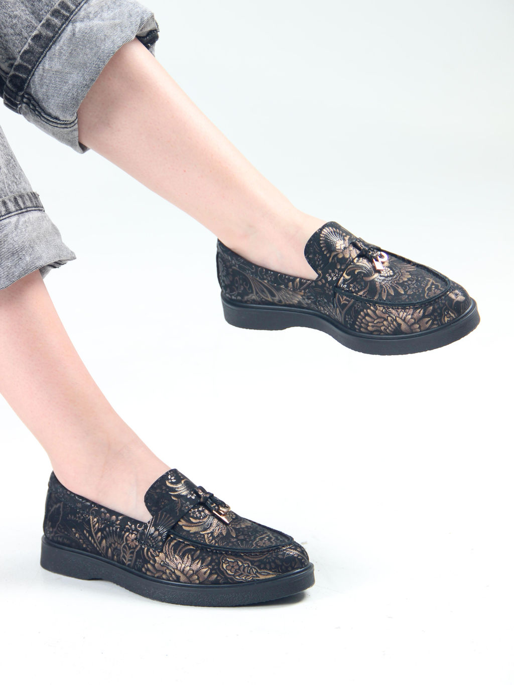 Лоферы лоферы EDART 170.2699bl. Черный грация