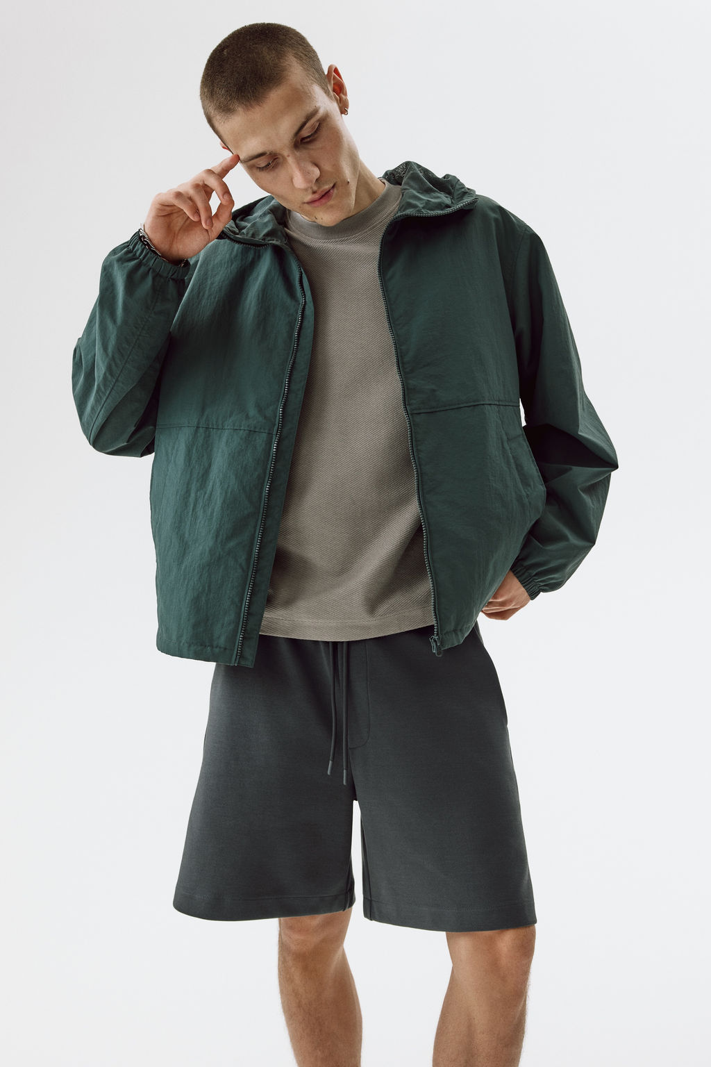 Pantal?n corto interlock Regular Fit - H&m фото 6