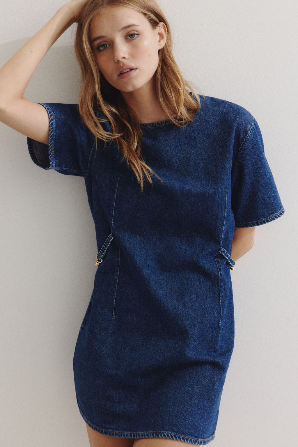 Vestido denim con hebillas - H&m фото 3