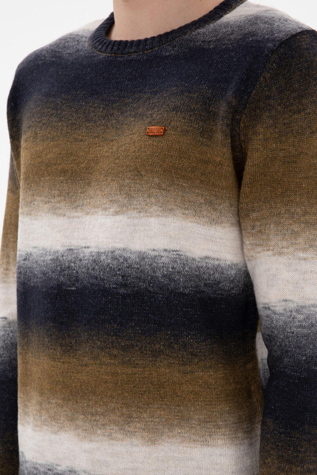 Erkek Slim Fit Bisiklet Yaka Ta_ Kazak - U.s. polo assn фото 7