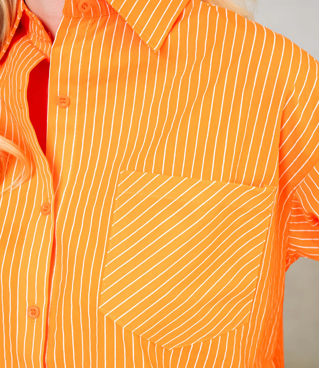 Рубашка #КТ0026, оранжевый - Dommod фото 5