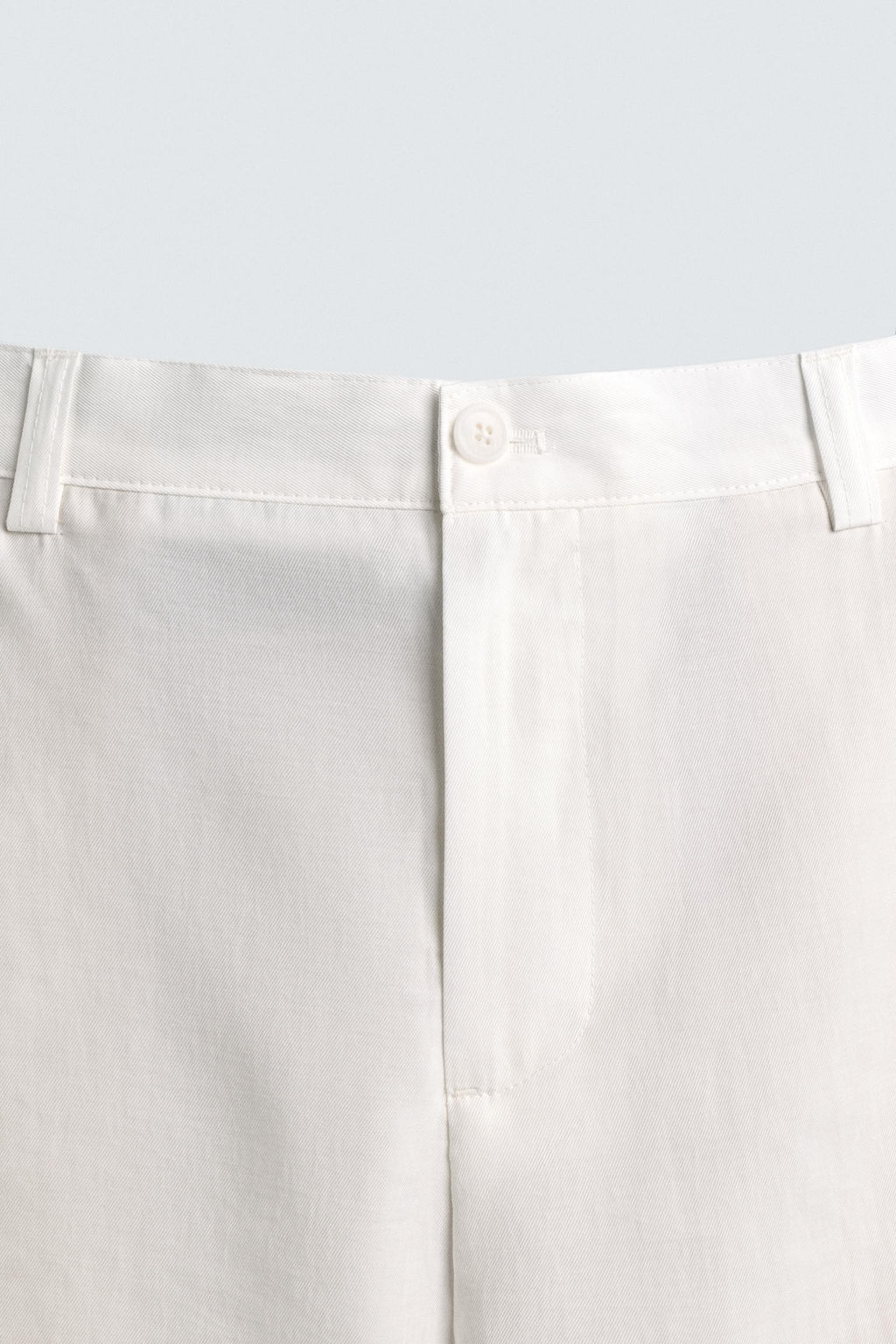 PANTAL?N FLUIDO PLIEGUES LATERALES / Blanco roto - Zara фото 9