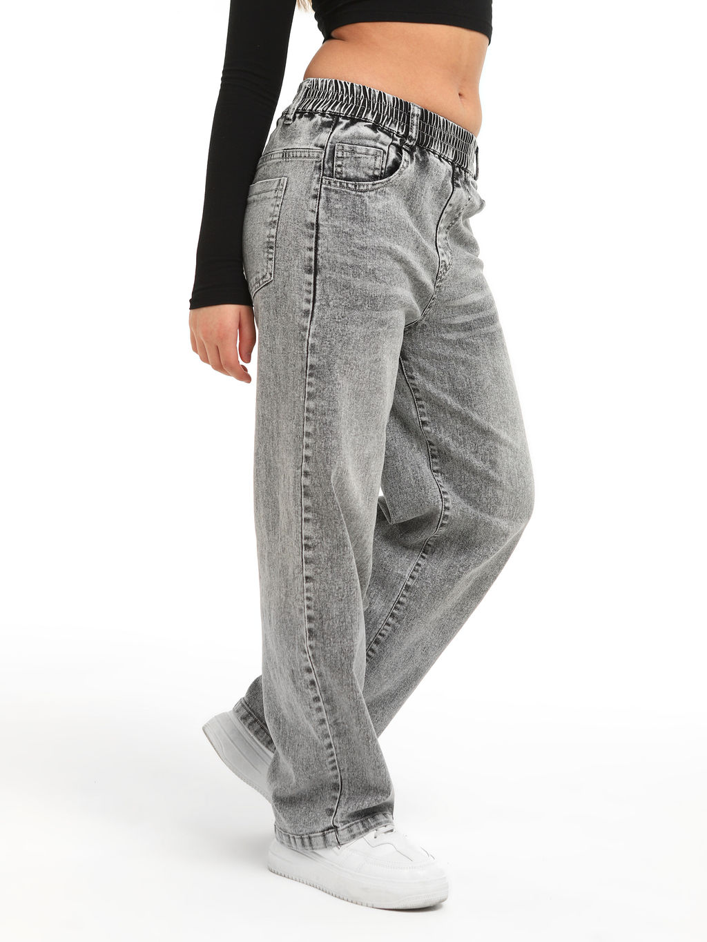 Джинсы-багги для девочек - СИНЯЯ МОДА фото 3