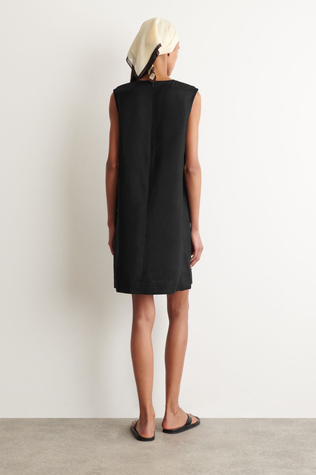 VESTIDO RECTO CORTO DE LINO - H&m фото 6