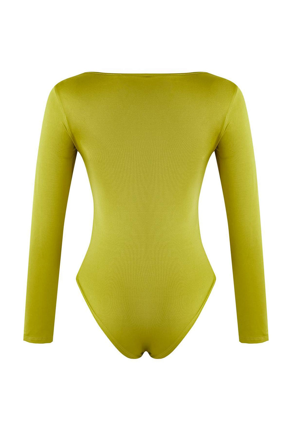 Yag Yesil Fitted/Vucuda Oturan Aksesuar Detayl? C?tc?tl? Esnek Orme Body TWOAW26BD00004