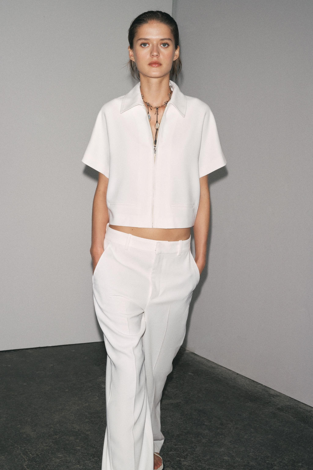 ZW COLLECTION CROPPED JACKET - Zara фото 41