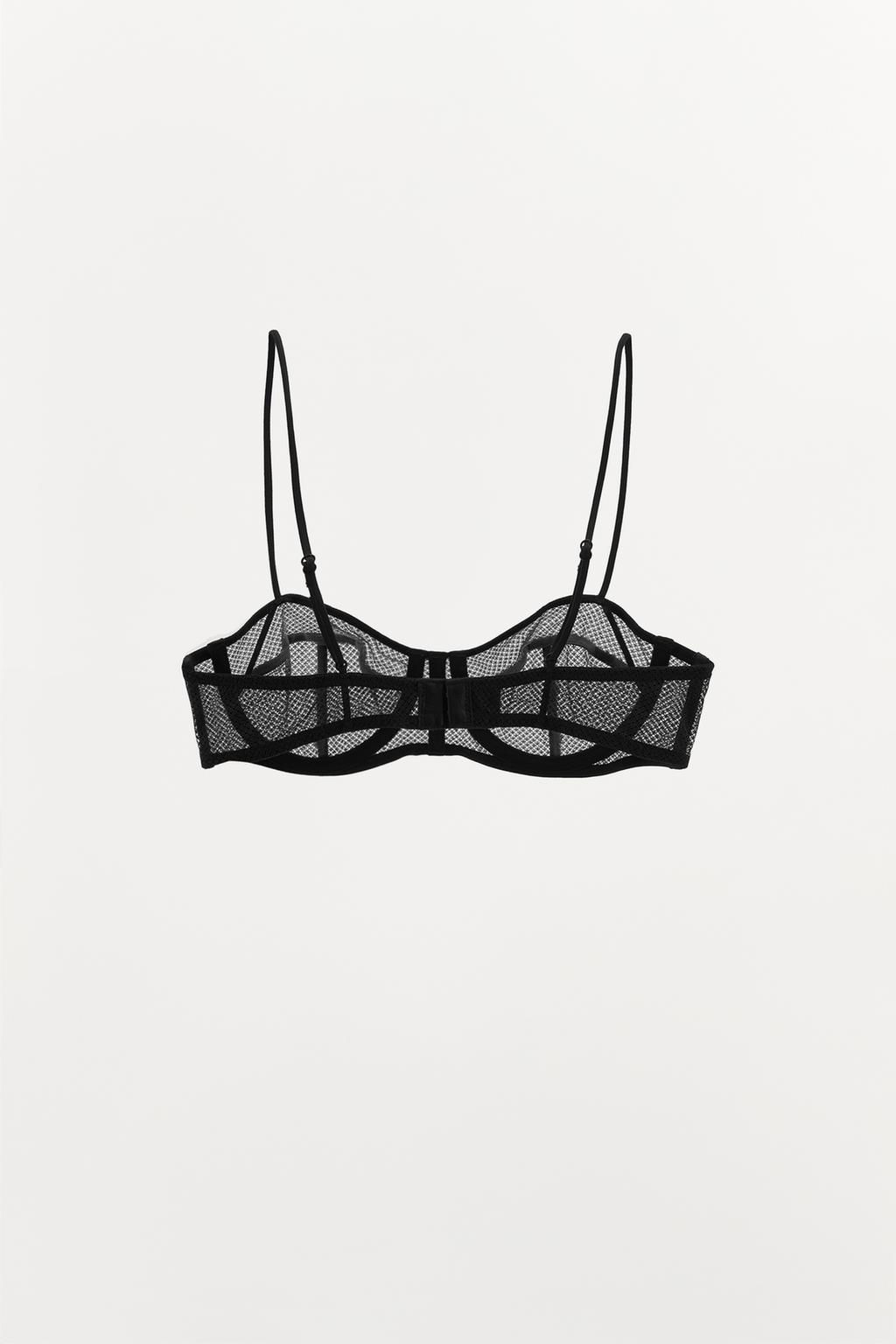 MESH UNDERWIRE BRA - Zara фото 3