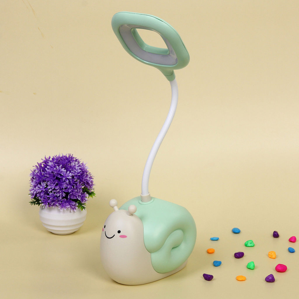 Цена за 2 шт. Настольная лампа "Sweet - Snail" LED, USB 0.6-4.2W 5V, Зеленый