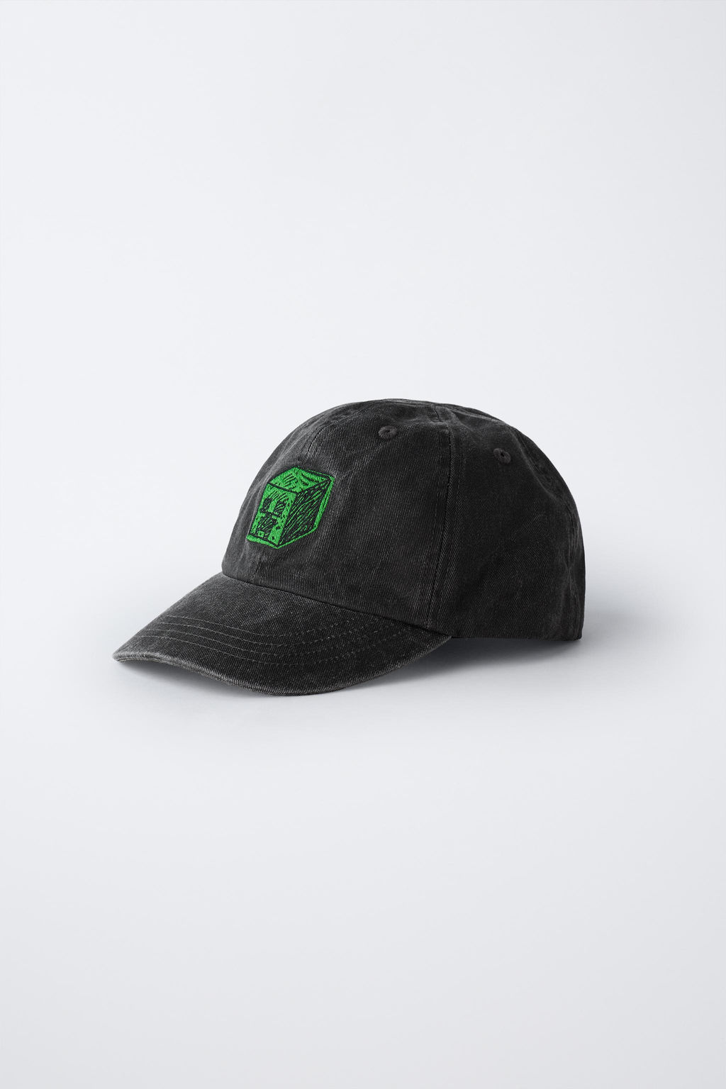 6-14 YEARS/ WASHED EFFECT CAP WITH MINECRAFT MOJANG AB. EMBROIDERY - Zara фото 2