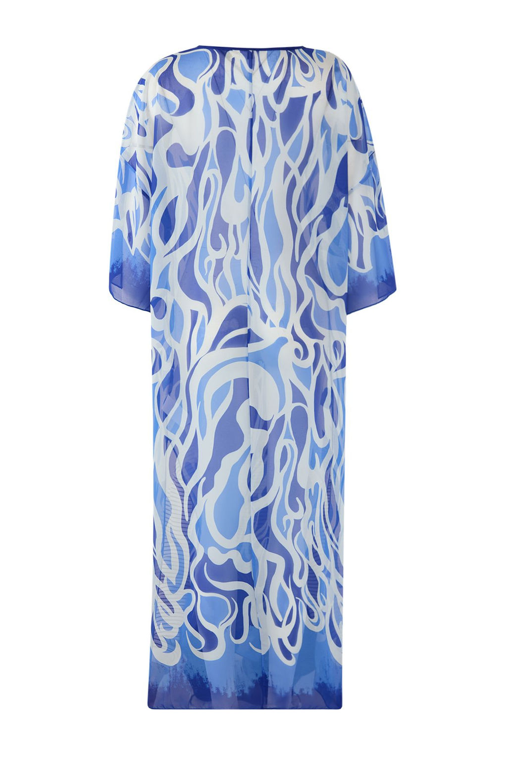 TRENDYOLMILLA Leopar Desenli Maxi Dokuma Baglamal? Sifon Plaj Elbisesi TBESS25EL00006 фото 9