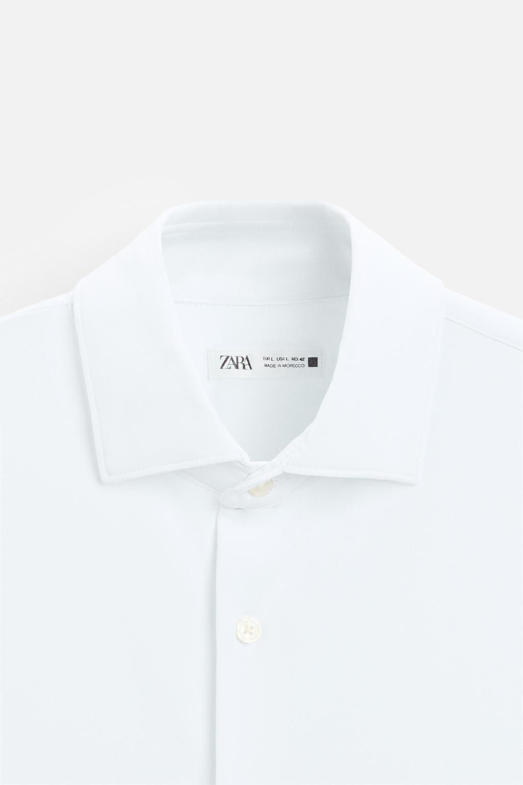 TEXTURED STRETCH SHIRT - Zara фото 7