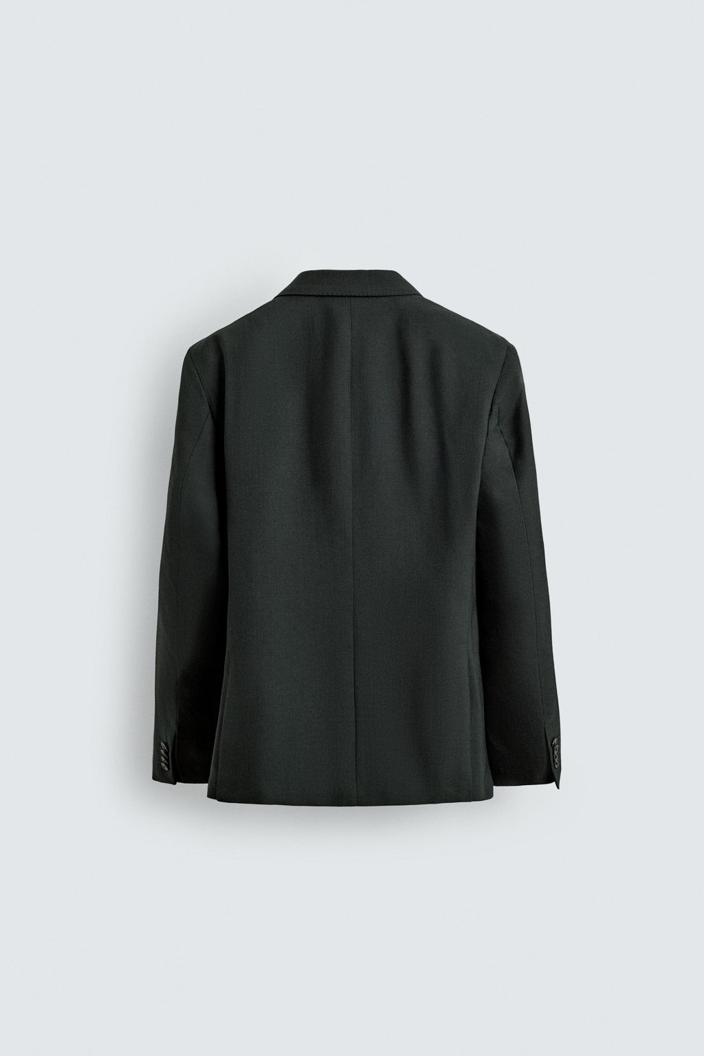 DOUBLE-BREASTED WOOL BLEND SUIT BLAZER - Zara фото 18