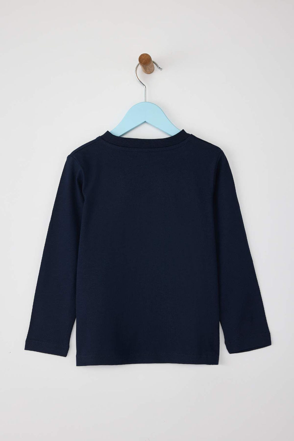 Lacivert-Bordo-Ekru 3lu Unisex Cocuk 100% Pamuk Duz Regular Orme T-Shirt TKDAW26TS00004 - Trendyolmilla фото 17