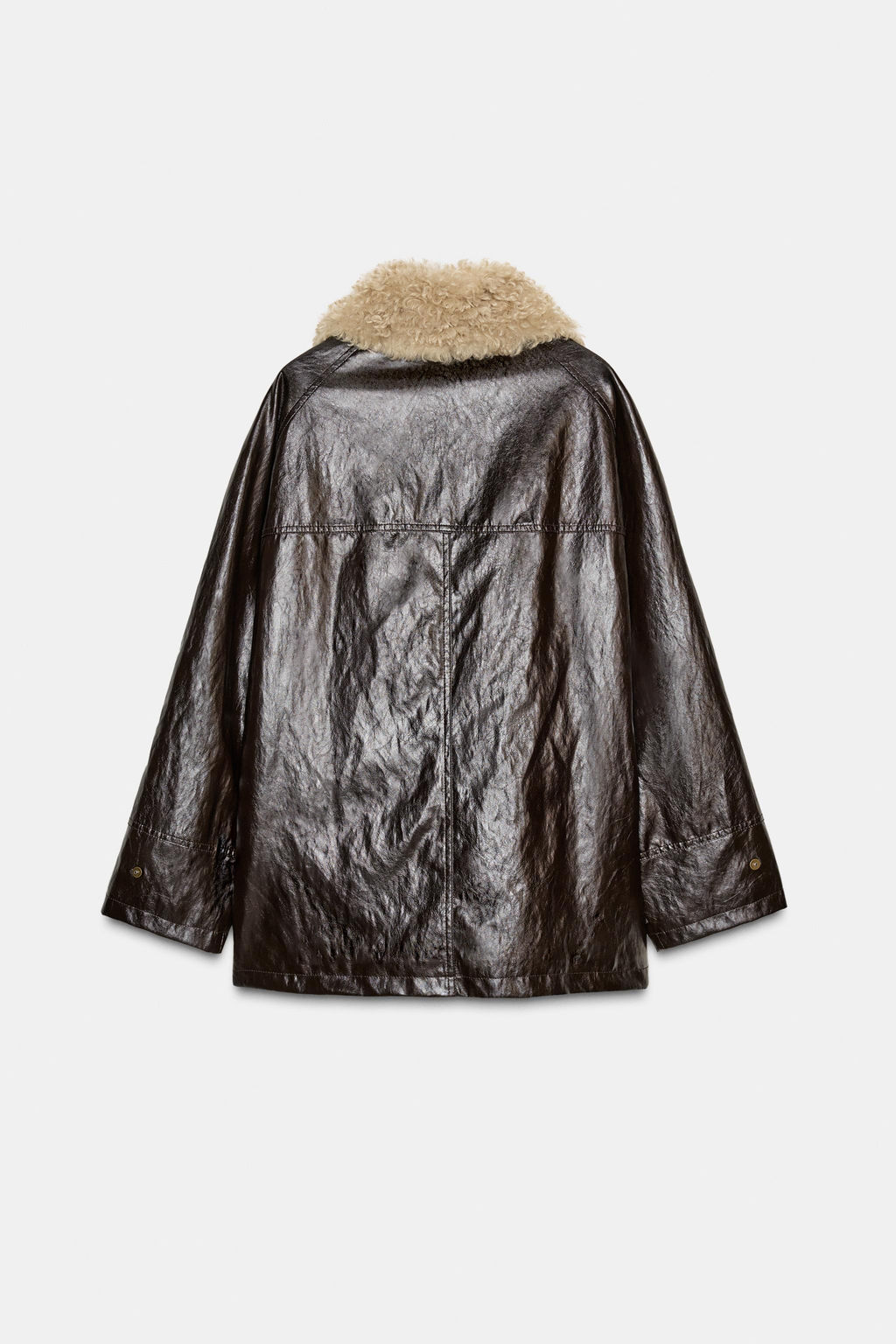 FAUX FUR COLLAR JACKET ZW COLLECTION - Zara фото 10