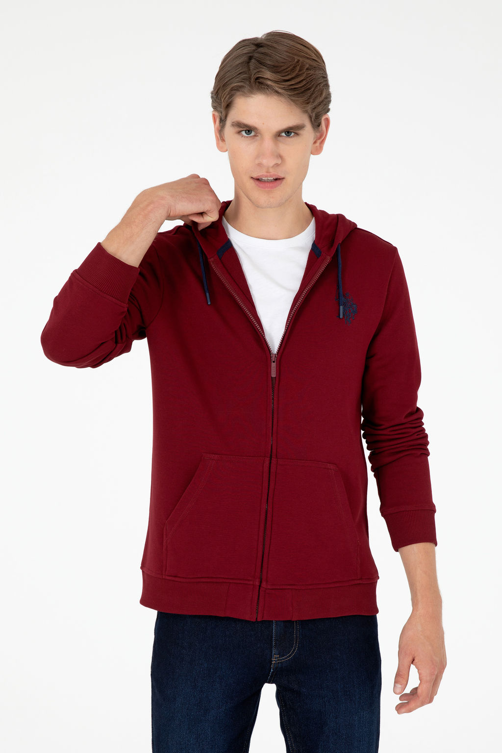 Мужской бордово-красный свитшот Неожиданная скидка в корзине - U.s. polo assn фото 8