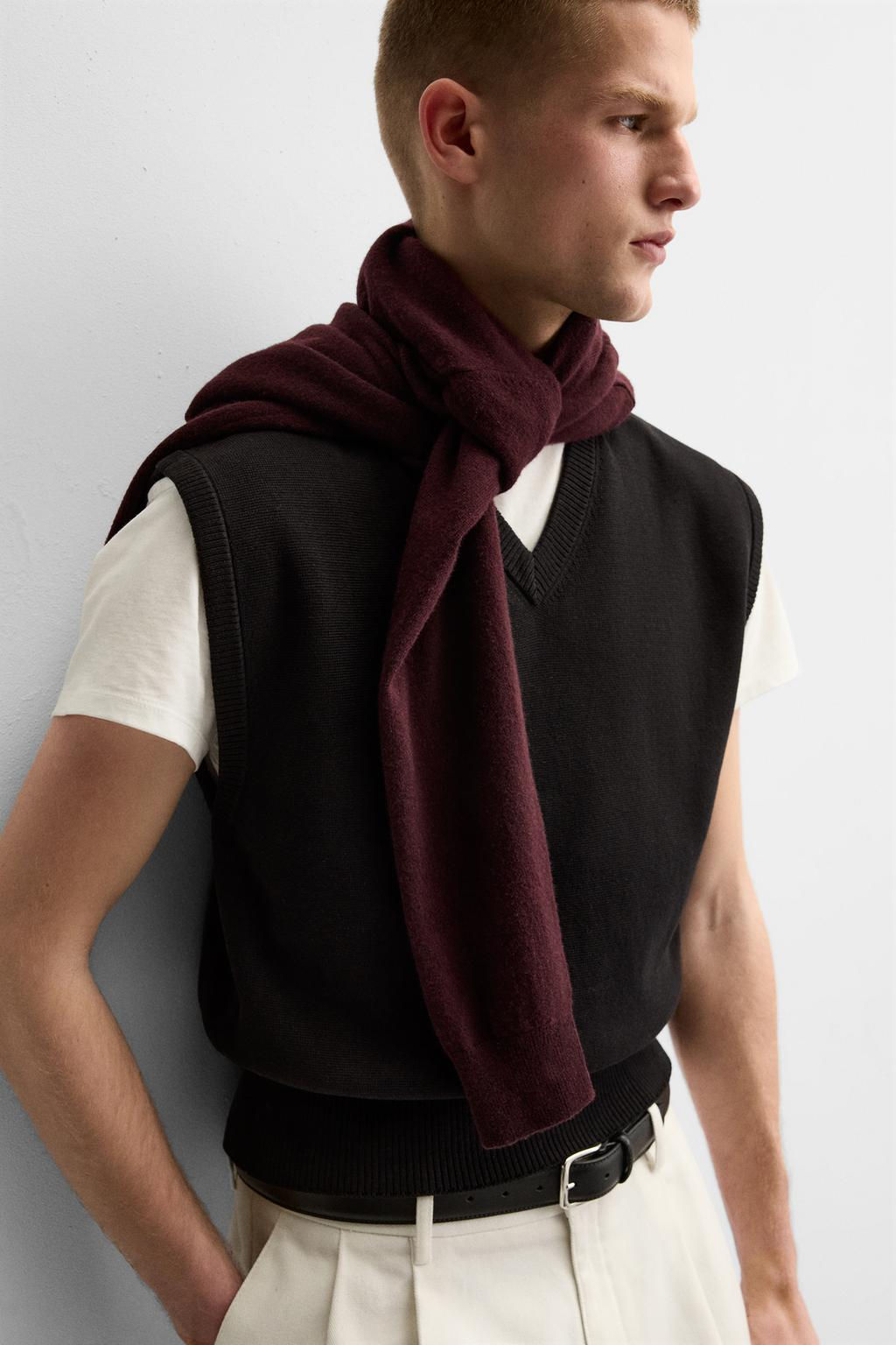 CROPPED FIT KNITTED WAISTCOAT - Zara фото 5